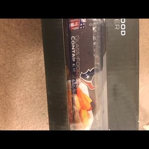 NFL Houston Texans set of 3 glass containers